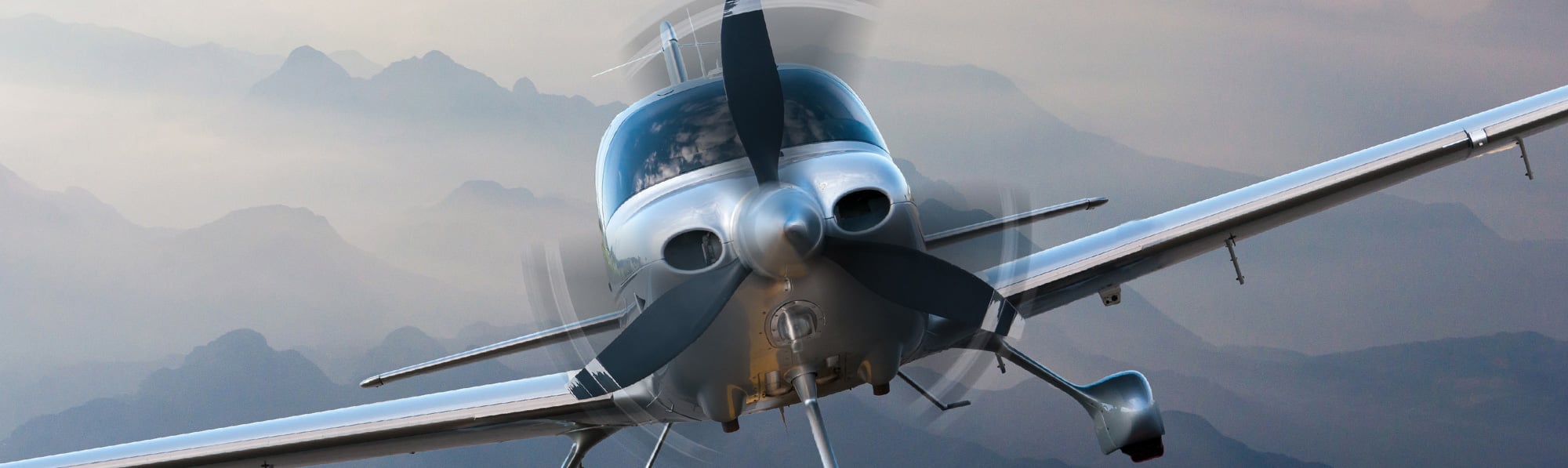 Airplane flying